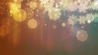 圣诞魔幻雪花运动背景4K视频的预览图